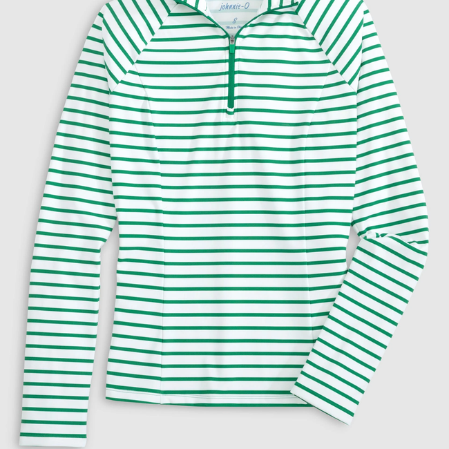 JWKO100050___LOTTIE_Womens_POLO_JOLLYGREENSTRIPE_24FA_Front_Flt