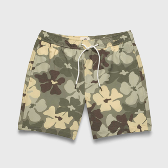 Jimmy 6.5" Flower Volley - Camo Flower