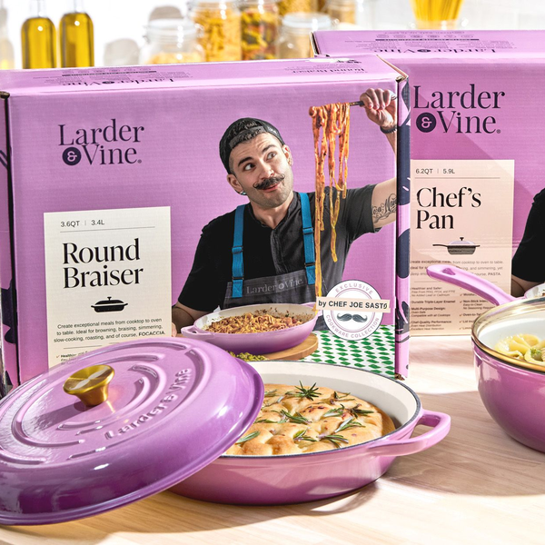 Larder & Vine® Announces Collaboration with Celebrity Chef Joe Sasto to Launch Exclusive New Enameled Cast-Iron Cookware Line