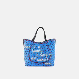 KATRINA MINI TOTE RAFFIA PEBBLE