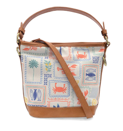 Coastal Charm Canvas Bucket Crossbody