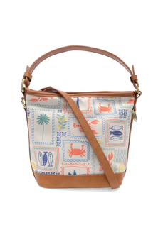 Coastal Charm Canvas Bucket Crossbody
