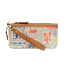 Coastal Charm Canvas Chloe Wallet