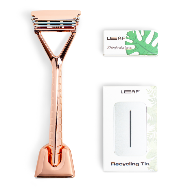 LEAF SHAVE_THE LEAF RAZOR KIT_ROSE GOLD.jpg