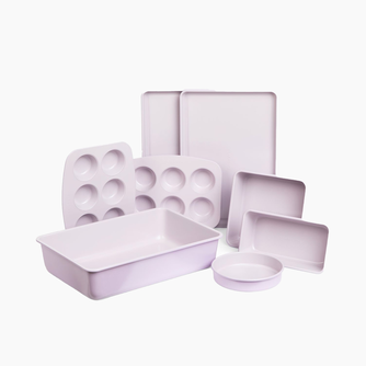 8-Piece Ceramic Coated Stackable Bakeware Set