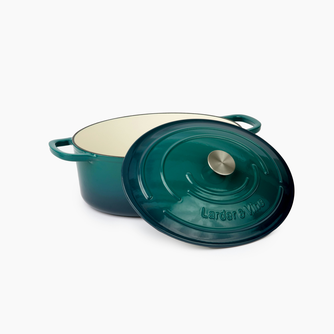 Enameled Cast Iron Oval Dutch Oven | 8QT/7.5L