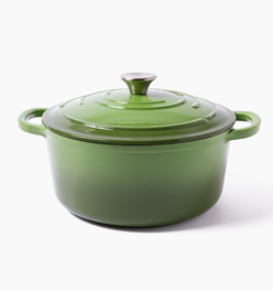 Enameled Cast Iron Dutch Oven (5.7QT/5.4L) in Okra
