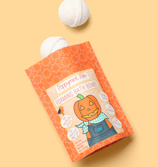 Poppymint Pals Pumpkin Bath Bombs