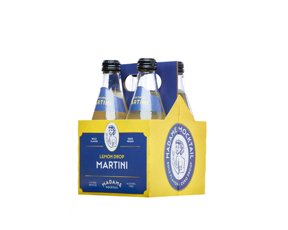 Madame Mocktail Lemon Drop Martini 4 pack/12 oz Glass