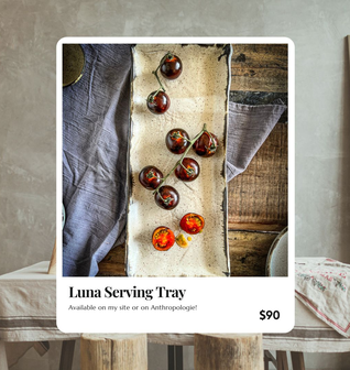 Luna Large Rectangular Tray