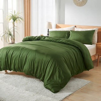LuxeSoft Cotton Duvet Cover -- GOTS Sateen Cotton