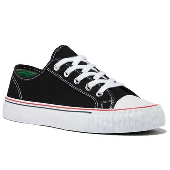 Black Center Lo-Top Unisex Canvas Sneaker