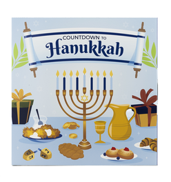 Let’s Celebrate Hanukkah Calendar – 8 Day Hanukkah Cookie Calendar Packaging - Set of 10