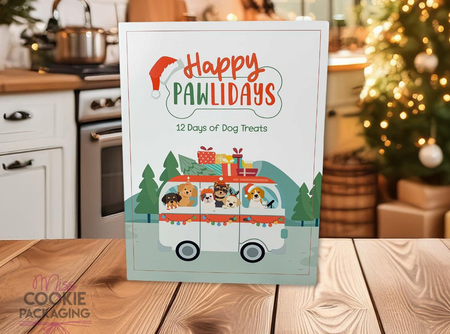 12 Day Cookie Advent Calendar Packaging – Happy Pawlidays -  Set of 10