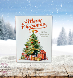 24 Day Cookie Advent Calendar Packaging – Merry Christmas - Set of 10