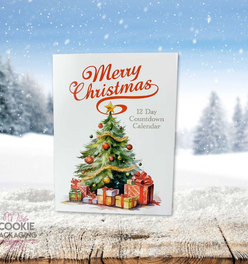 12 Day Cookie Advent Calendar Packaging – Merry Christmas - Set of 10