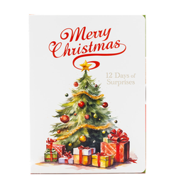 12 Days of Surprises Christmas Countdown Calendar, Holiday Personalized Gift Box, Fill it Yourself Empty Advent Calendar Packaging