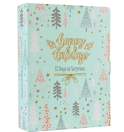 12 Days of Surprises Holiday Countdown Calendar, Holiday Personalized Gift Box, Fill it Yourself Empty Advent Calendar Packaging
