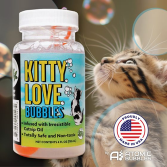 Kitty Love® Bubbles- 2 Pack (Catnip-infused)