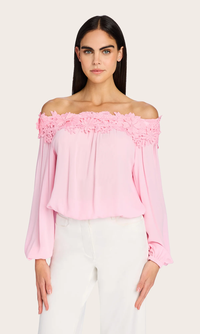 Merla Lace Combo Blouse