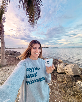 Coffee and Manatees Sweatshirt