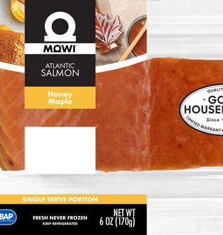 MOWI Atlantic Salmon Honey Maple 6oz (Single Portion)