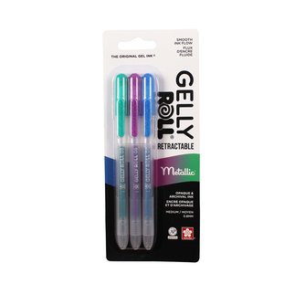 Gelly Roll Retractable Metallic 3-Pack