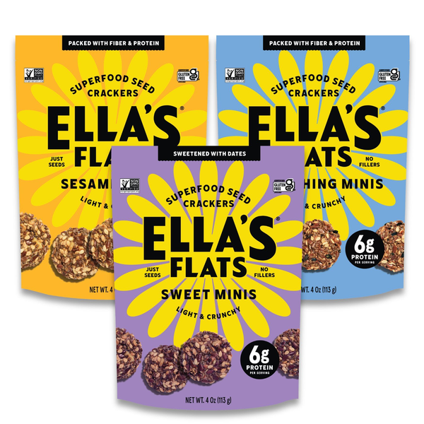 Ella’s Flats Launches ‘Minis’: A New Line of Scrumptious Bite-Sized Seed Crackers