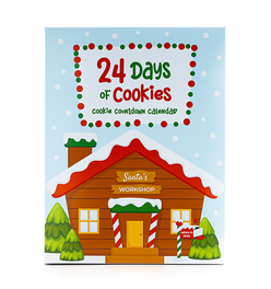 24 Day Cookie Advent Calendars – Santa’s Workshop - Set of 10