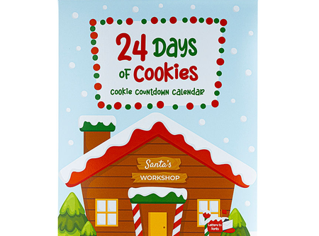 24 Day Cookie Advent Calendars – Santa’s Workshop - Set of 10