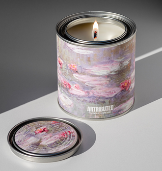 Artributed -Monet Water Lilies Candle