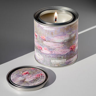 Artributed -Monet Water Lilies Candle