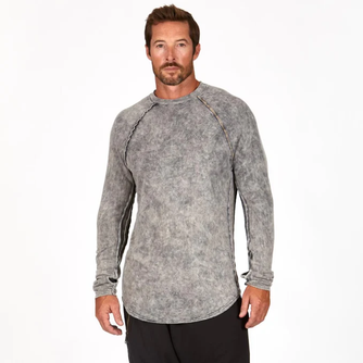 Long Sleeve Raglan - Grey Mineral