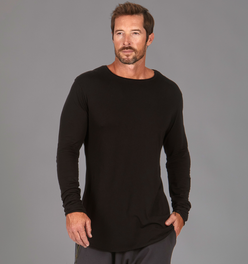 Long Sleeve Crew Shirt - Black