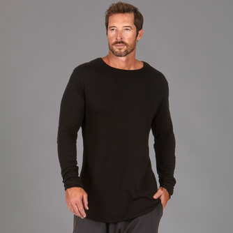 Long Sleeve Crew Shirt - Black