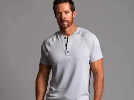 Short Sleeve Henley