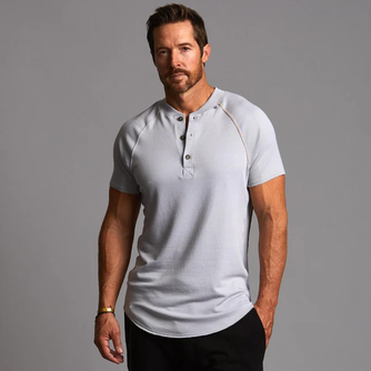 Short Sleeve Henley