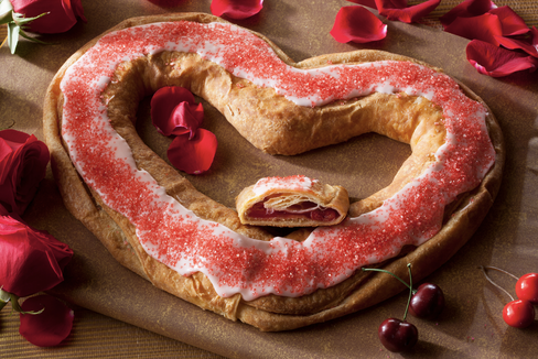 O&H Danish Bakery Valentine Cherry Kringle