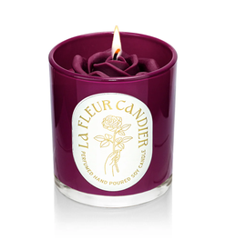 Orchid Amber Noir Flower Candle