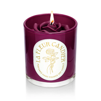 Orchid Amber Noir Flower Candle