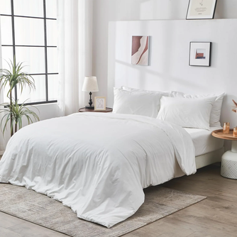 Organic Percale Duvet Cover Set