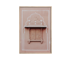 Pink City Triptych Art Print