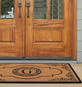 Abrilina Monogrammed Doormat 30"X48"