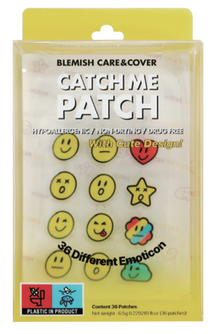 CATCH ME PATCH Emoji Cute (36 Count)