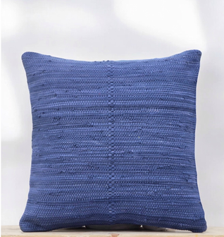Chindi Pillow Cover in Marine