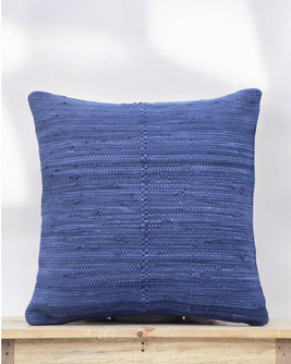 Chindi Pillow Cover in Marine