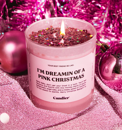 DREAMING OF PINK CHRISTMAS CANDLE