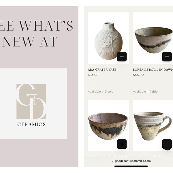 Gina DeSantis Ceramics Rings in the New Year with a New Look