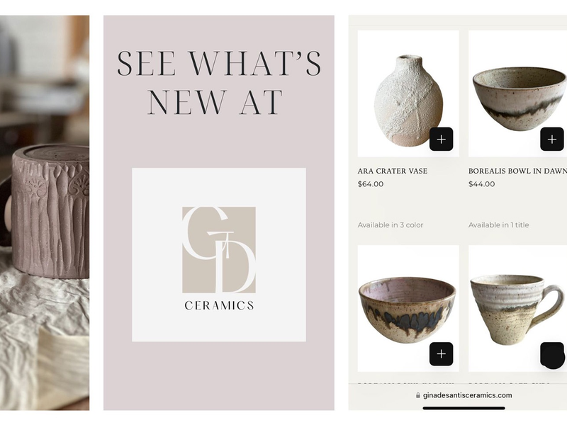 Gina DeSantis Ceramics Rings in the New Year with a New Look