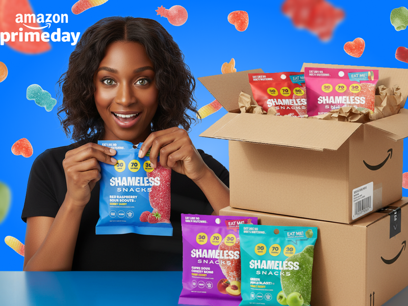 Shameless Snacks Participates in October Amazon Prime Day Deals, Offering 20% off Award-Winning Gummies